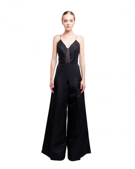 SPAGHETTI STRAP WIDE LEG JUMPSUIT