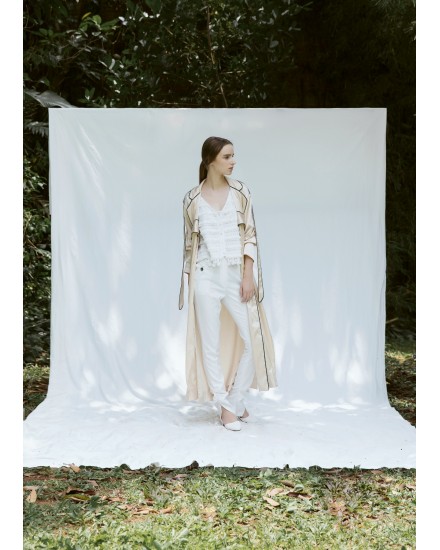 Satin Maxi Cardigan 