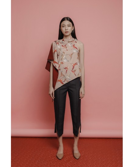 Cigarette Pants with Slits