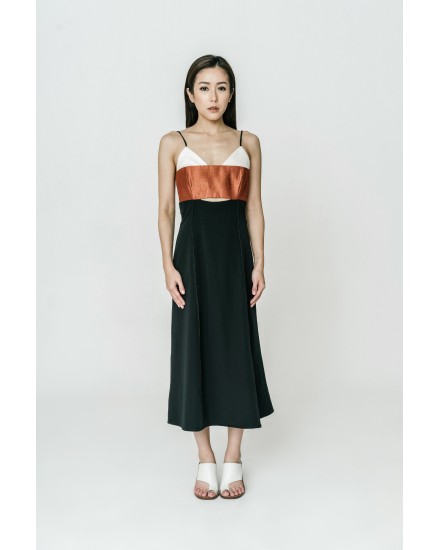 Tri-color dress