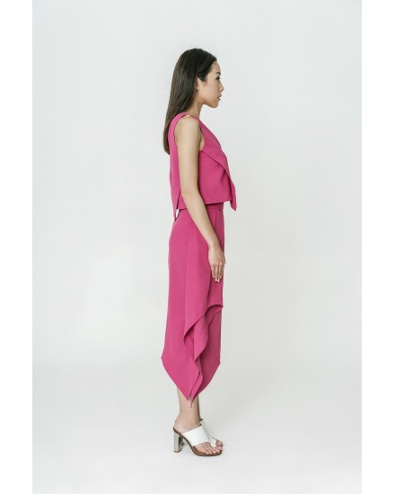 Fuchsia Handkerchief Skirt 